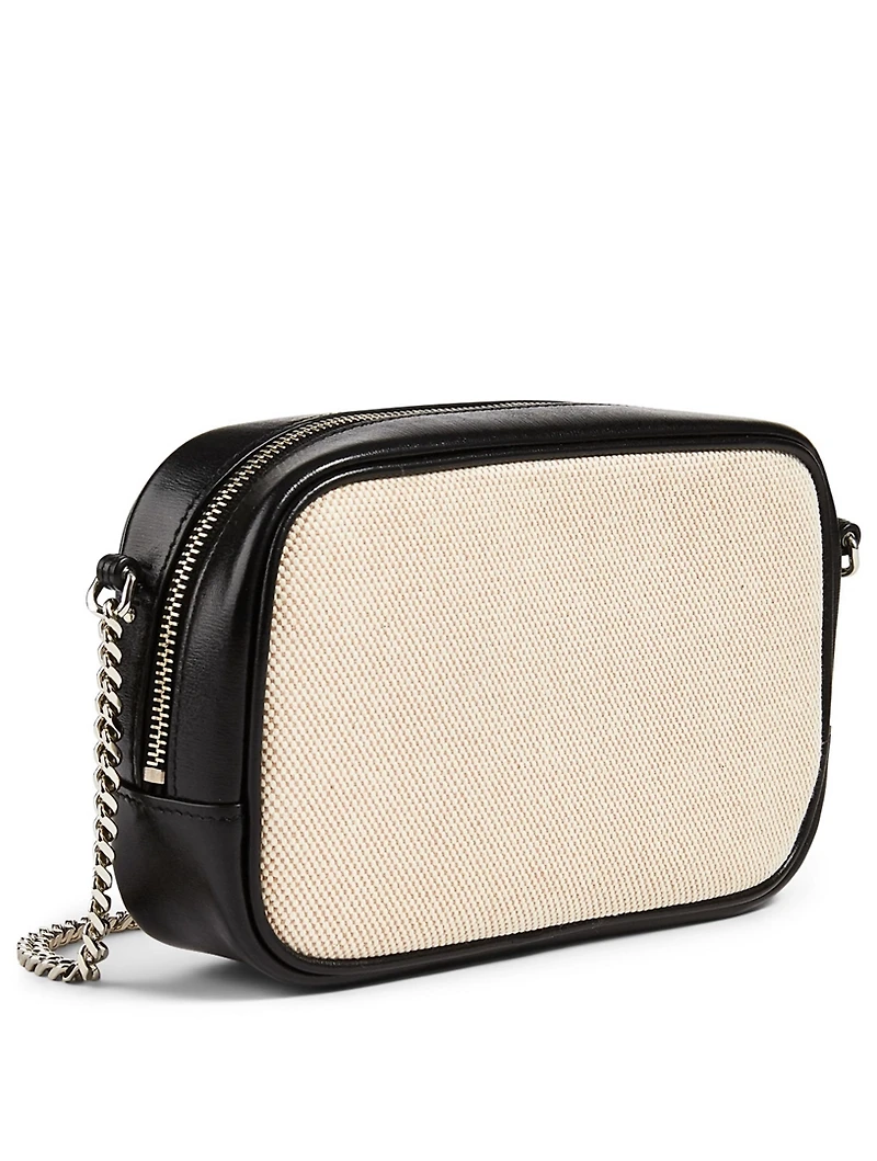 Mini Lou Canvas And Leather Bag