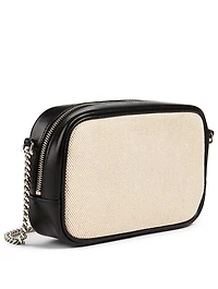 Mini Lou Canvas And Leather Bag
