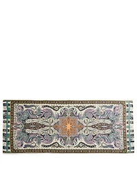 Linen And Silk Scarf In Paisley Print
