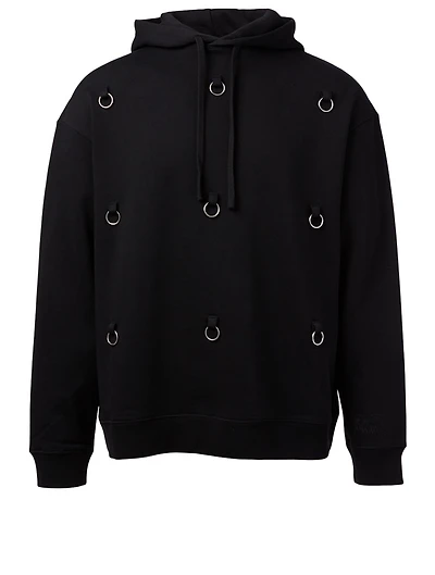 Cotton Hoodie With Rings