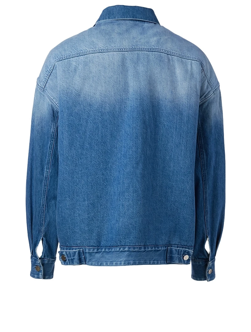 Denim Jacket With Faux Fur