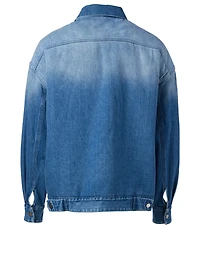 Denim Jacket With Faux Fur