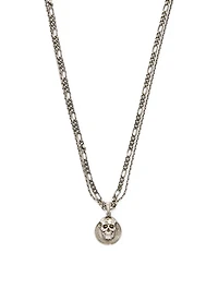 Skull Coin Pendant Necklace