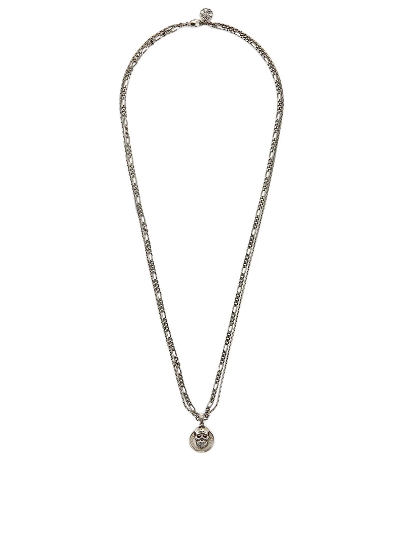 Skull Coin Pendant Necklace