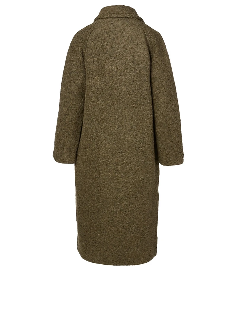 Wool-Blend Midi Coat