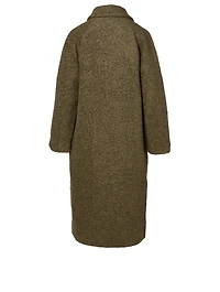 Wool-Blend Midi Coat
