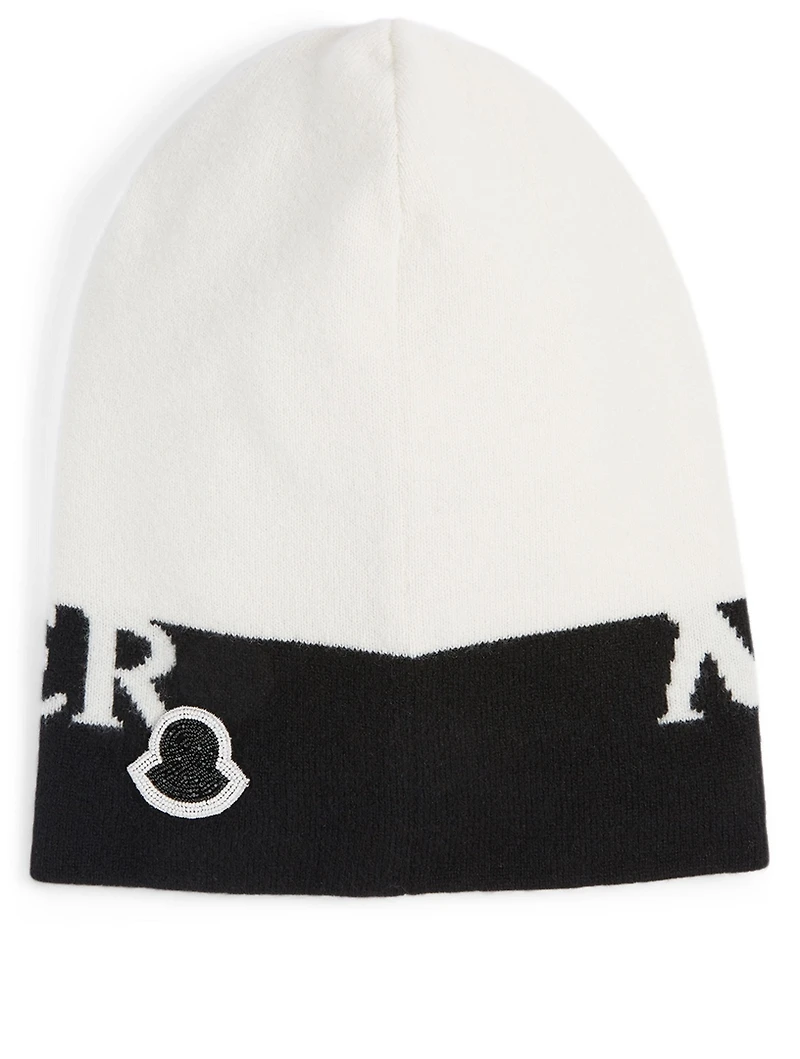 Wool And Cashmere Toque With Logo