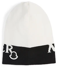 Wool And Cashmere Toque With Logo