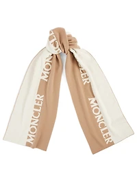 Wool And Cashmere Scarf With Logo