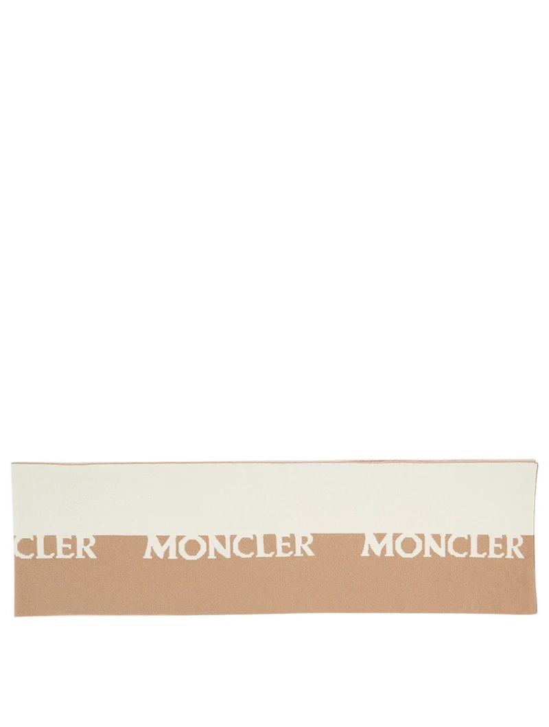 Wool And Cashmere Scarf With Logo
