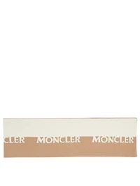 Wool And Cashmere Scarf With Logo