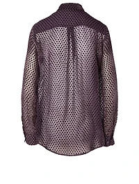 Essential Silk-Blend Blouse Star Print