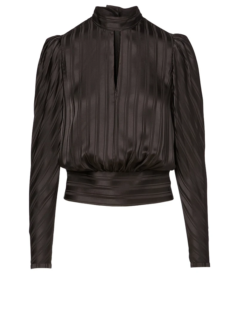 Silk Keyhole Blouse