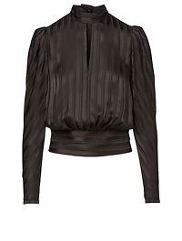 Silk Keyhole Blouse
