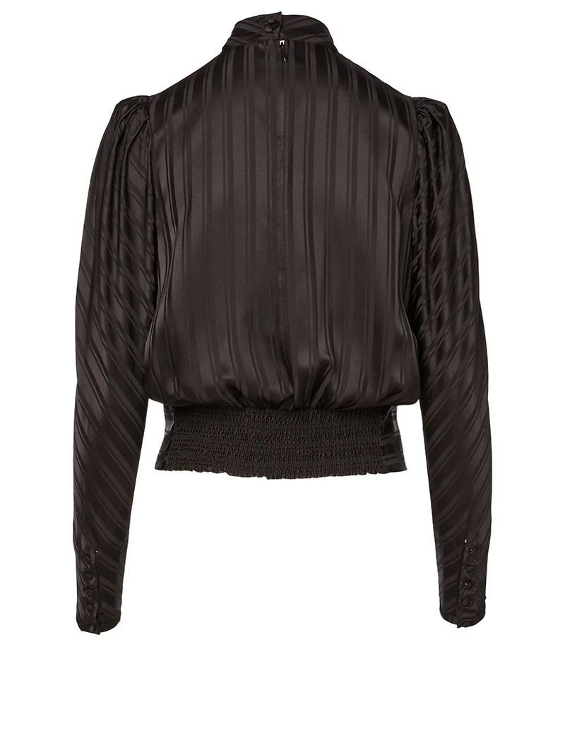 Silk Keyhole Blouse