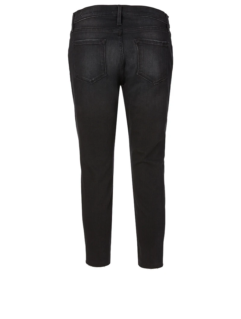Le Garcon Crop Jeans With Raw Edge
