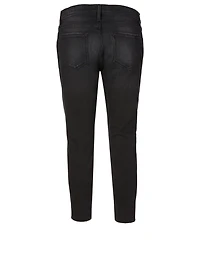 Le Garcon Crop Jeans With Raw Edge