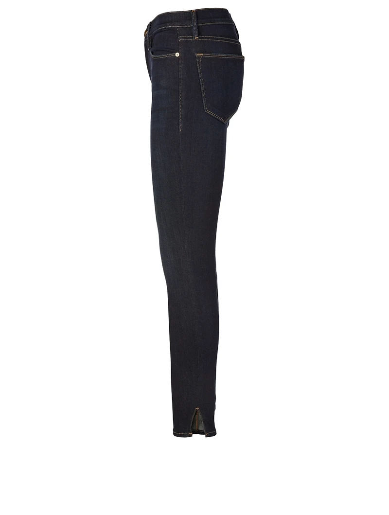 Le High Skinny Jeans With Outseam Split