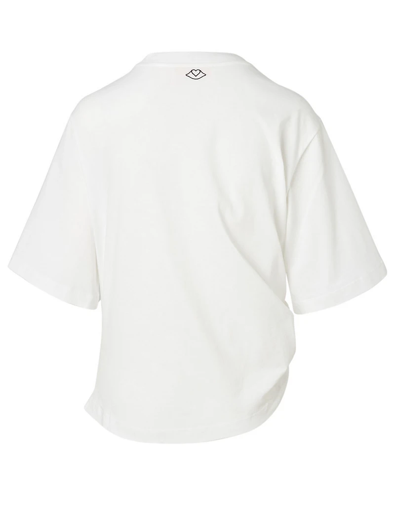 Cotton Knotted T-Shirt