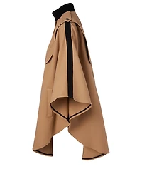 City Cotton-Blend Cape