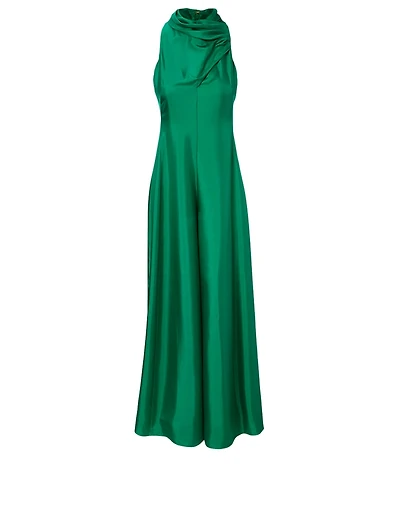 Patrice Silk Wide-Leg Jumpsuit