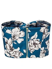 Ona Strapless Top Rose Print
