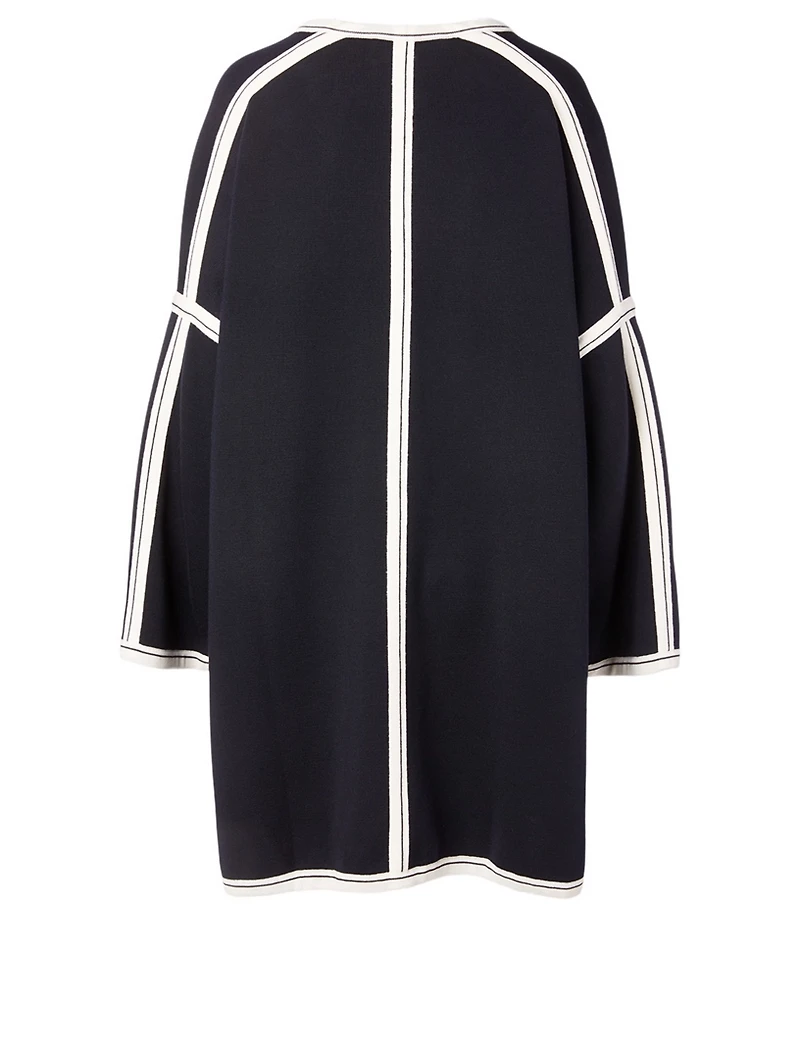 Wool Coat Grid Print