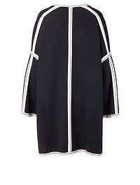 Wool Coat Grid Print