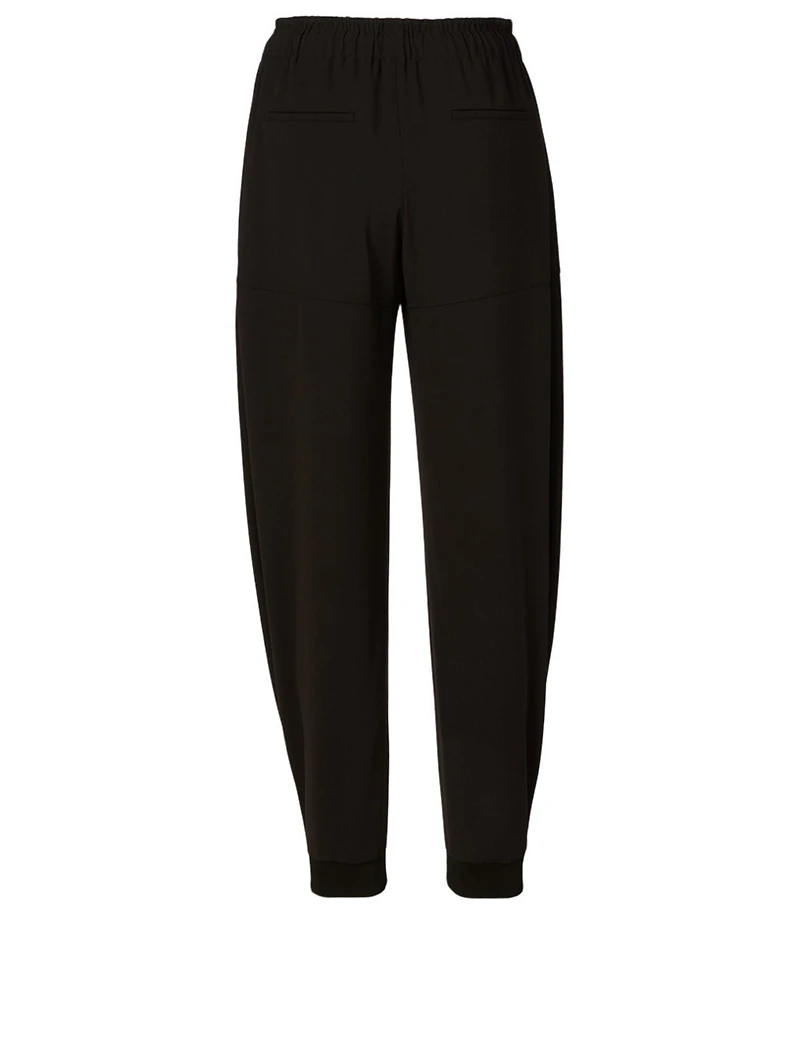 Satin-Back Crêpe Pants