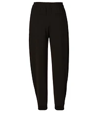 Satin-Back Crêpe Pants