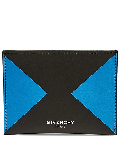 V Shape Leather Card Holder