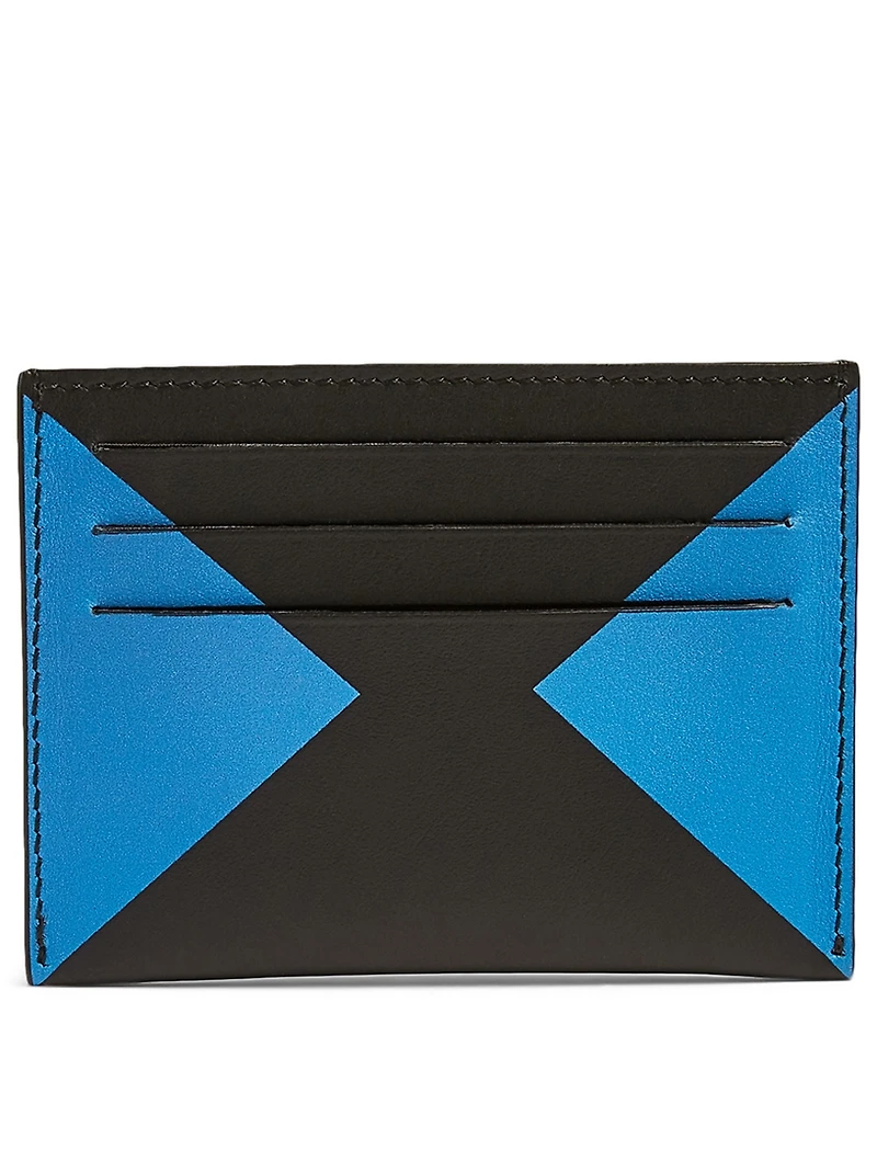 V Shape Leather Card Holder