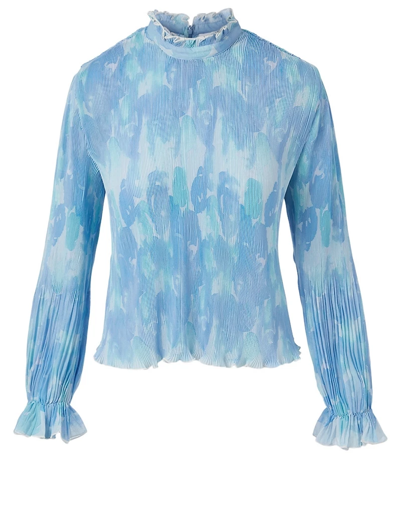 Pleated Georgette Blouse