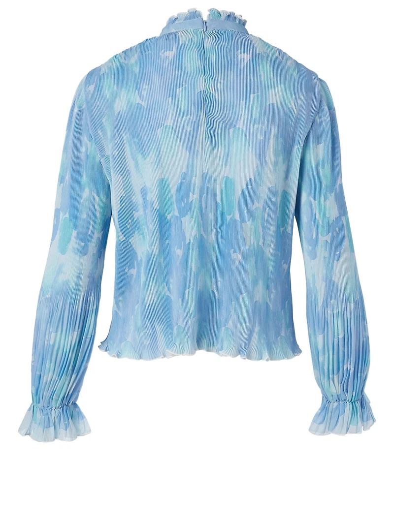 Pleated Georgette Blouse
