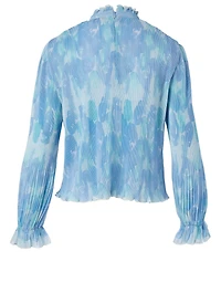 Pleated Georgette Blouse
