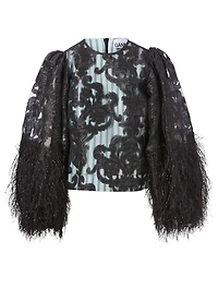 Cotton Poplin Feathery Blouse