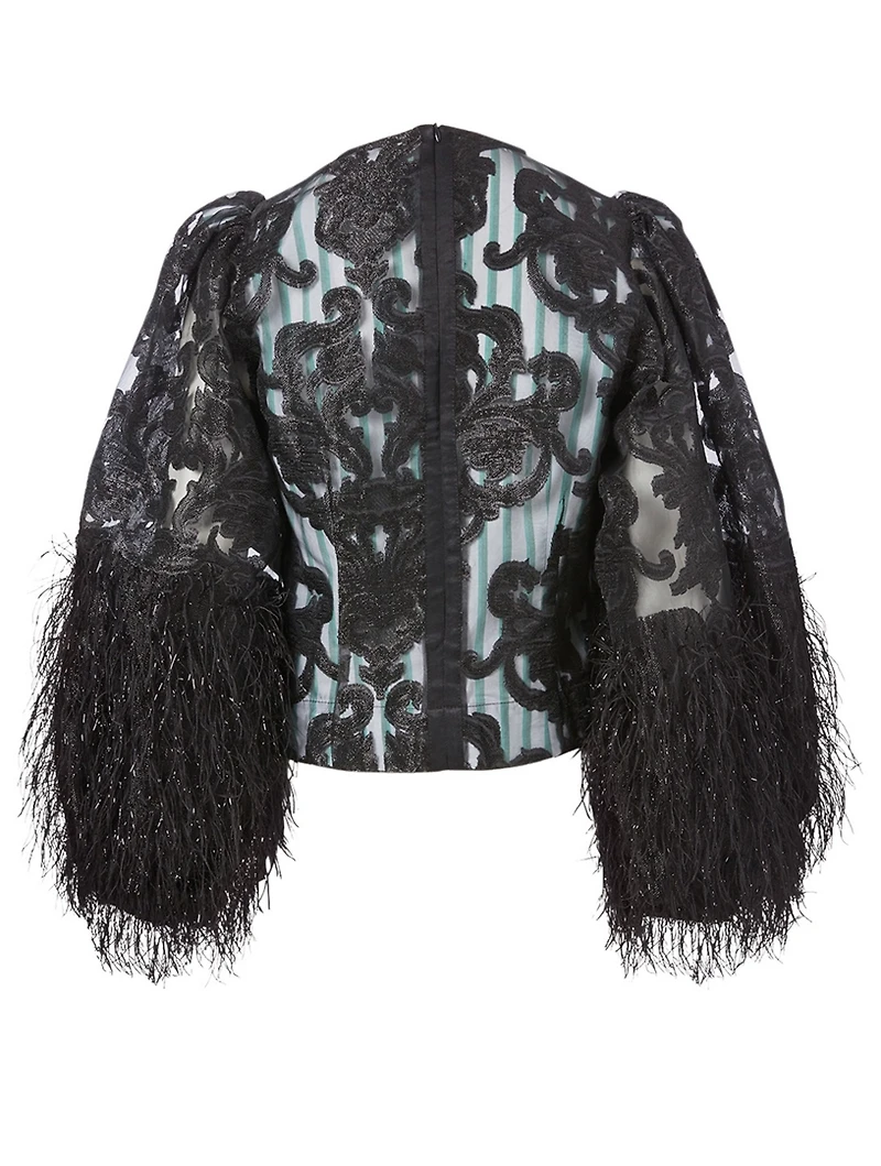 Cotton Poplin Feathery Blouse