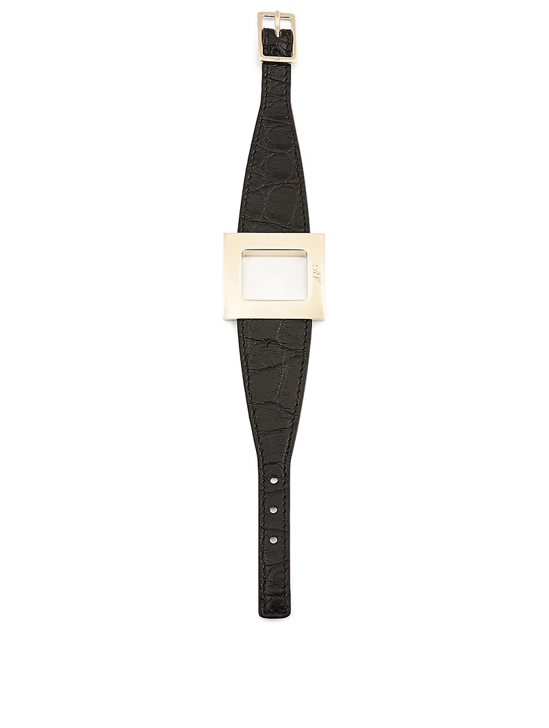 Très Vivier Alligator Bracelet