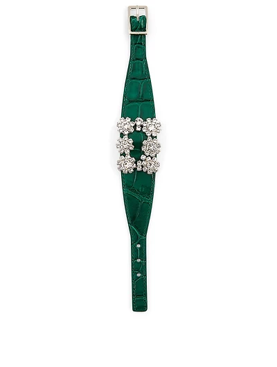 Flower Strass Alligator Bracelet