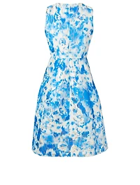 Cotton And Silk Printed Dress