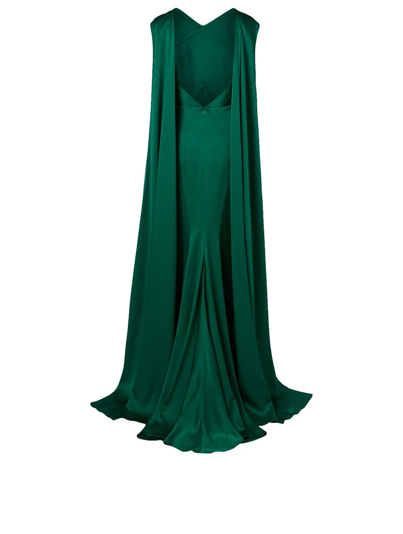 Satin Cross Gown
