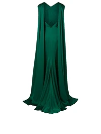 Satin Cross Gown