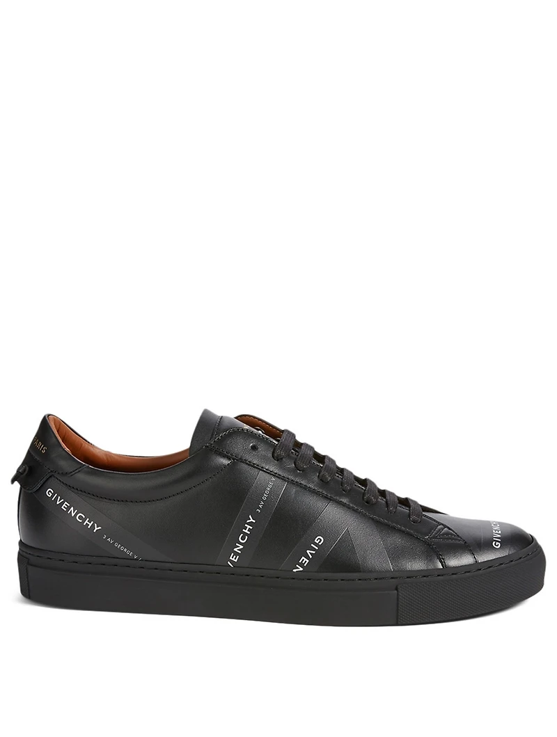 Urban Street Leather Sneaker With Logo Tape