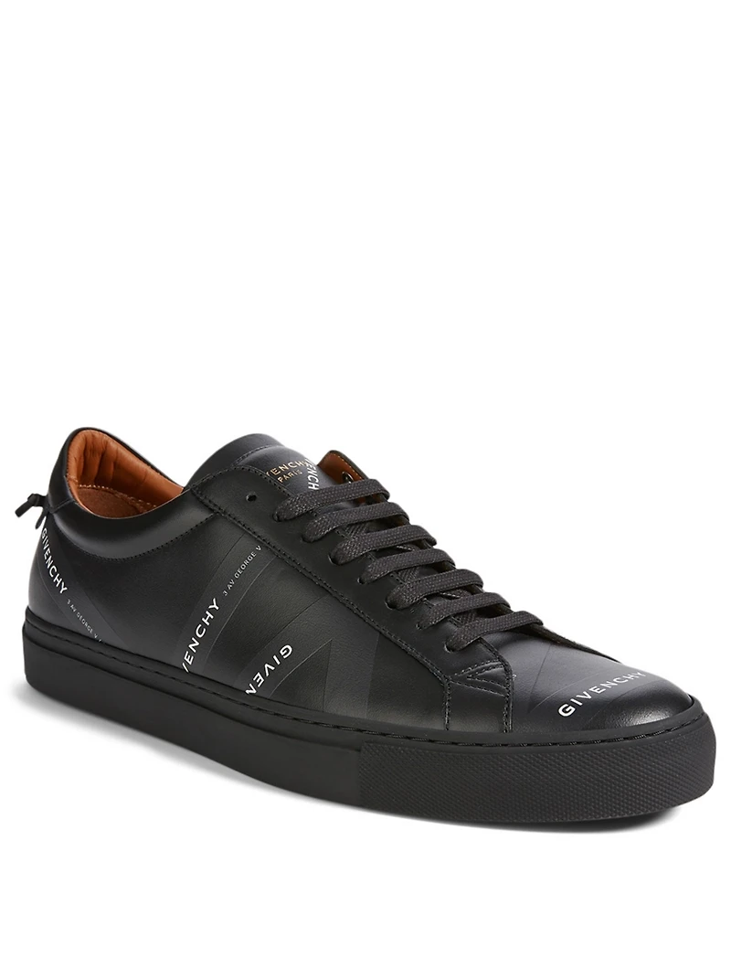 Urban Street Leather Sneaker With Logo Tape