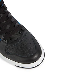 Wing Leather And Nylon High-Top Sneakers