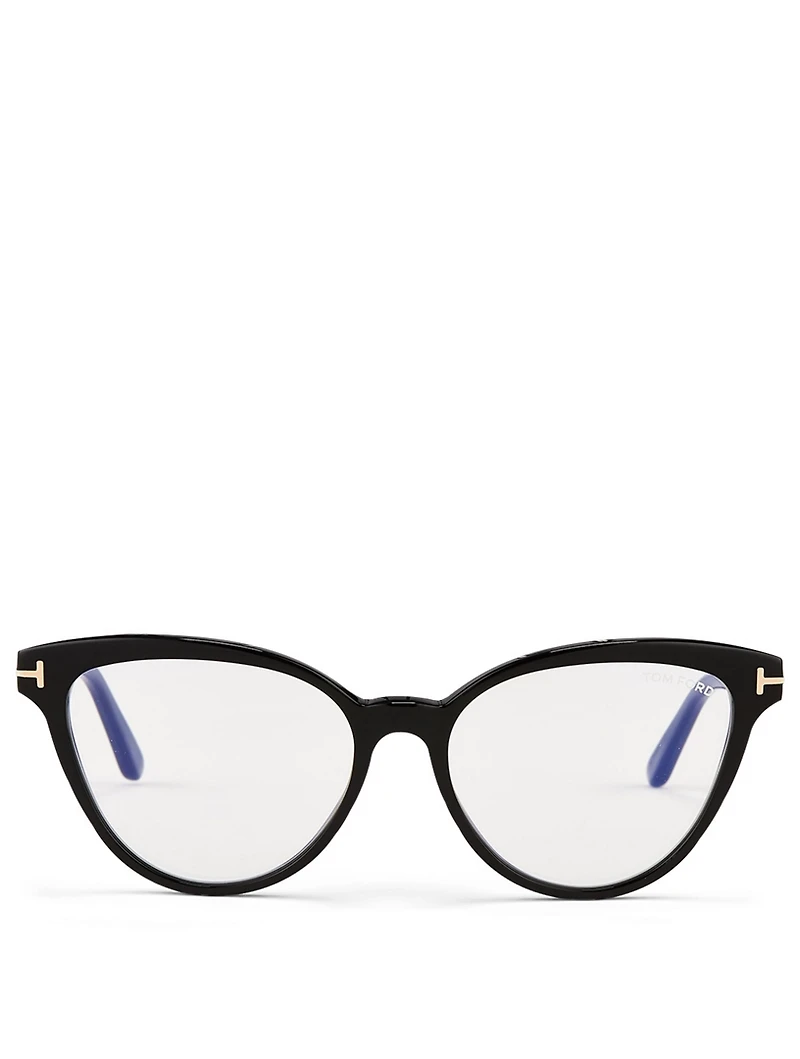 Acetate Cat Eye Optical Glasses With Blue Block Lenses