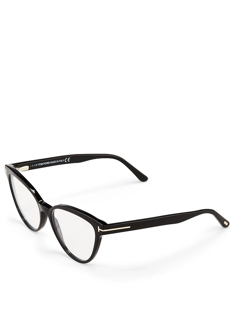 Acetate Cat Eye Optical Glasses With Blue Block Lenses