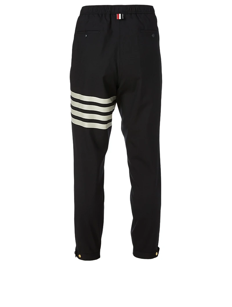 Wool Four-Bar Track Pants