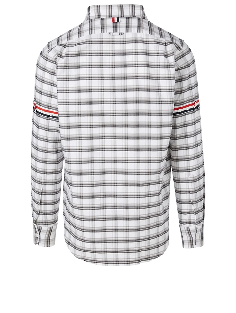 Grosgrain Armband Shirt Check Print