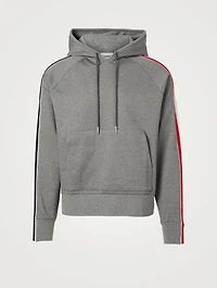 Cotton Hoodie With Stripe